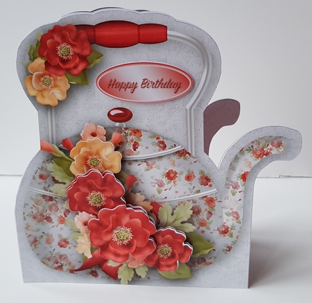 Poppies - Kettle Card Mini Kit by Wendy Ford