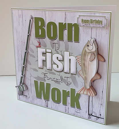 Born To Fish 8x8 Mini Kit by Wendy Ford