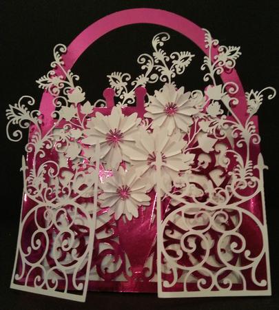 Clematis Trellis Card by Wendy Ford