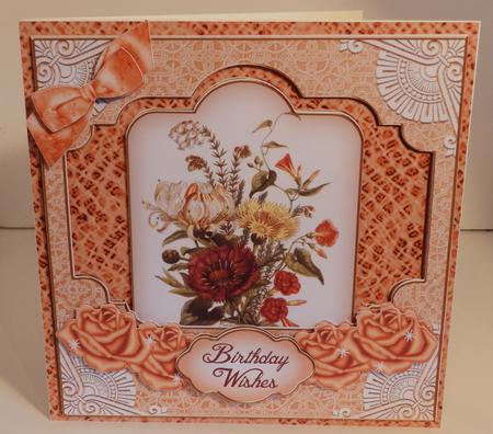 Orange Bouquet Easter Wishes Special 8in Tag N' Envelope Kit by Wendy Ford