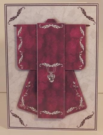 Little Gem Kimono Card in Pink Mini Kit by Wendy Ford