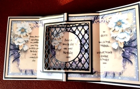 The Fields Of Snow Card Front Kit by Wendy Lowes