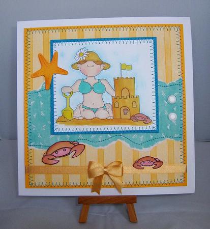 Sandcastle Doodles Digital Stamp by Wendy McGlinchey
