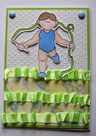 Gymnast Doodles Digital Stamp by Wendy McGlinchey