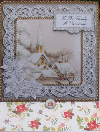 Ice Church Family at Christmas 8in Sentiment Topper Featured Gallery Photo