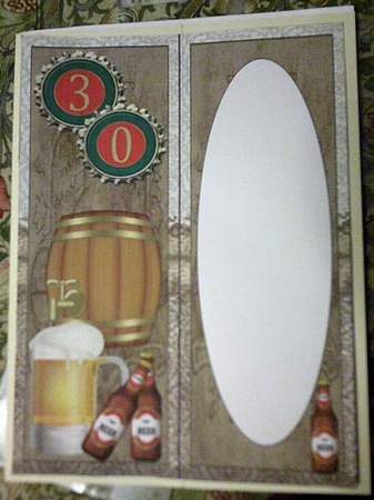 30th Beer Birthday insert by Wendy Smith