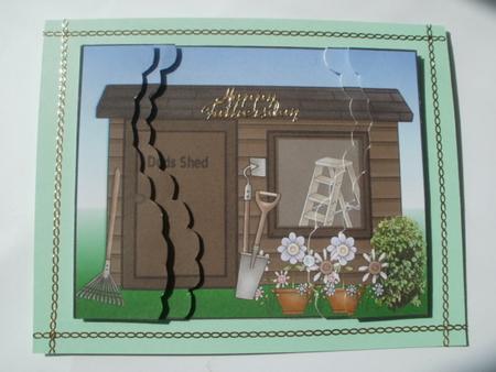 Wavey Edge Side Stack Shed by Wendy Smith