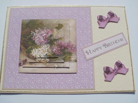Shades of Lilac - Pyramid Card by Wendy Smith