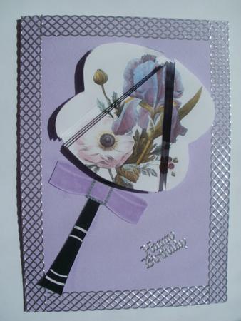 Iris Anemone 3D Fan Stacker Topper Sheet by Wendy Smith