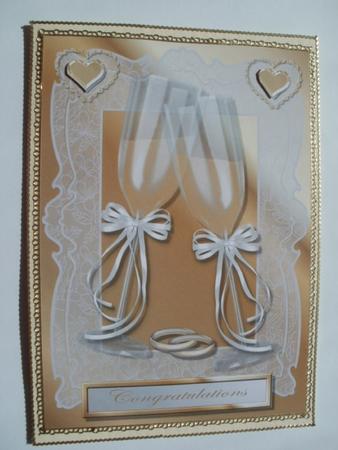 Champagne Flutes 2 Quick Card Front by Wendy Smith