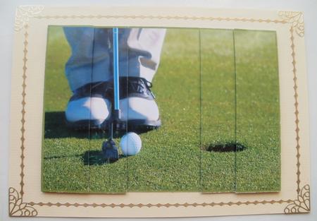 Golf Themed Side Stacker by Wendy Smith