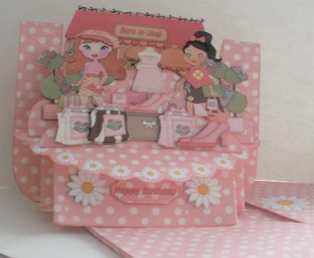 Born to Shop 3D Shelf Card with Card Box by Wendy Smith