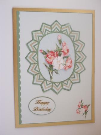 Framed Carnations by Wendy Smith