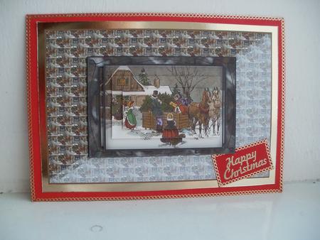 A Good Old Fashioned Chrismas Card Front by Wendy Smith