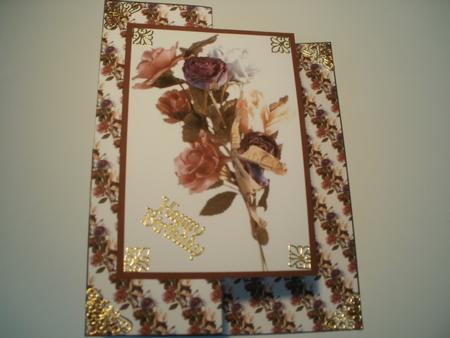 Roses Bouquet Fold Back by Wendy Smith