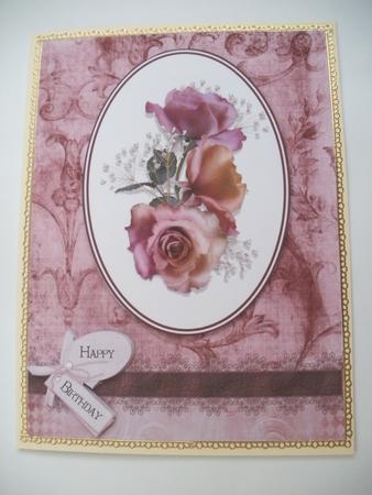 Roses Card Front by Wendy Smith
