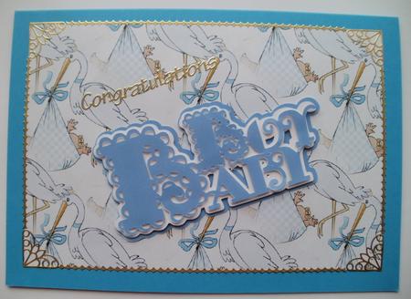 Scalloped Layered Baby Boy Topper by Wendy Smith