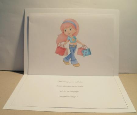 Shopping Birthday Insert by Wendy Smith