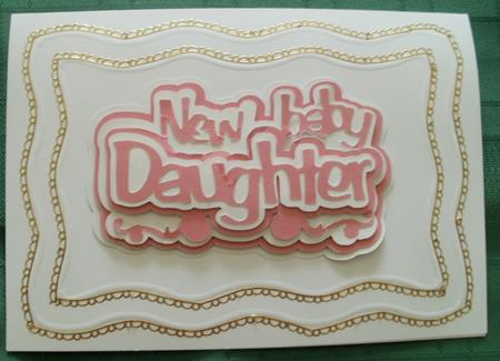 New Baby Daughter Topper by Wendy Smith