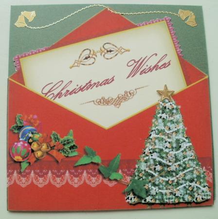 Red Christmas Envelope by Wendy Smith