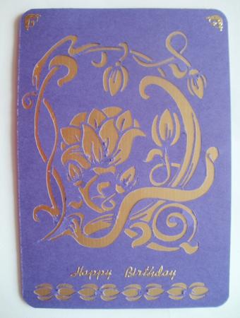 Swirling Flower Cameo by Wendy Smith