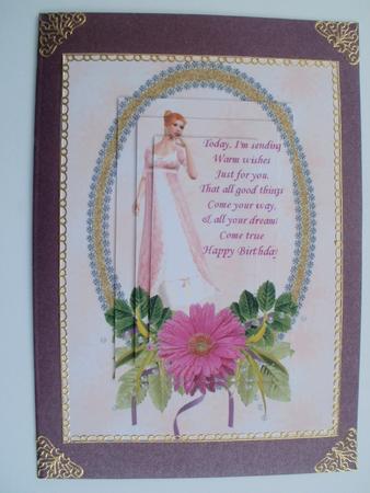 Gerbera Framed Lady & Verse by Wendy Smith
