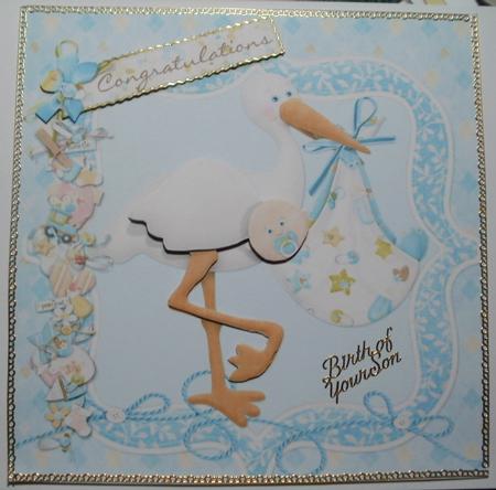 8x8 New Baby Boy by Wendy Smith