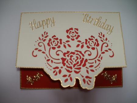 Rose Stencil Card - Version by Wendy Smith