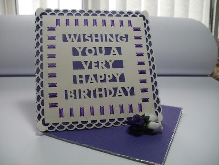 Twisted Easel Card D7 with Topper and Gift Box by Wendy Smith