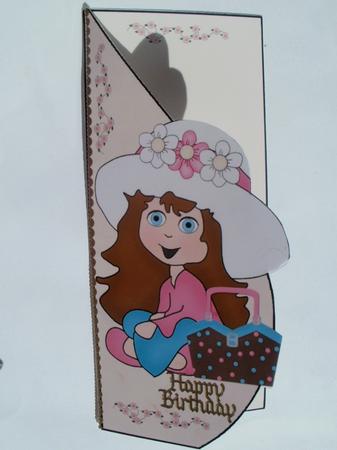Girl with Flowered Hat by Wendy Smith
