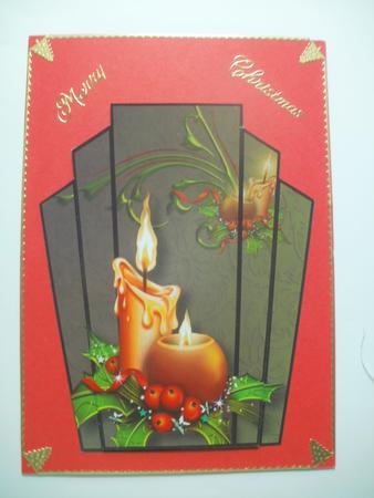 Art Deco Christmas Stacker Topper - Candles by Wendy Smith