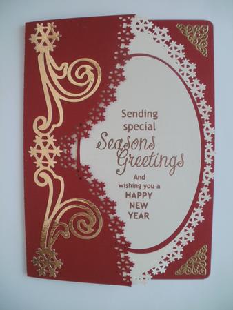 Snowflake Edge Card 2  by Wendy Smith