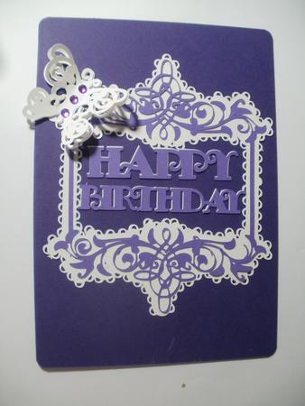 Happy Birthday Fancy Topper by Wendy Smith