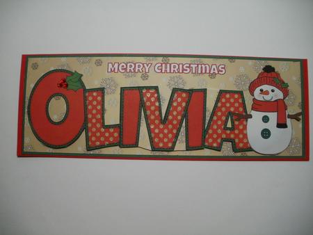 Cute Snowman Olivia Large Dl by Wendy Smith