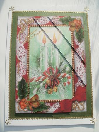 Candle Duo Holly 7x5inch Triangle Duo Corner Stacker by Wendy Smith