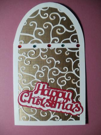 Happy Christmas Arch Card by Wendy Smith