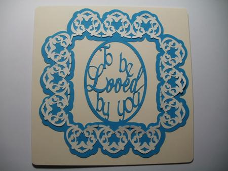 To Be Loved By You - Double Aperture Card by Wendy Smith
