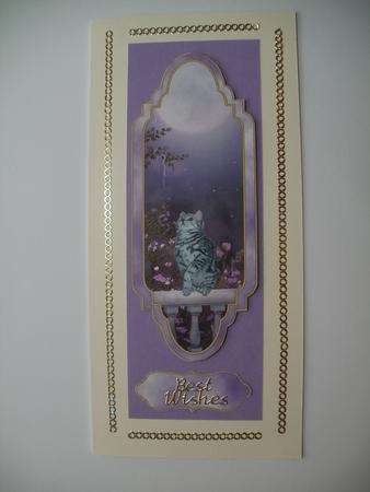 Cute Kitten Card Topper by Wendy Smith