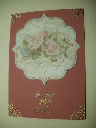 230 Roses Shaped Note Card by Wendy Smith