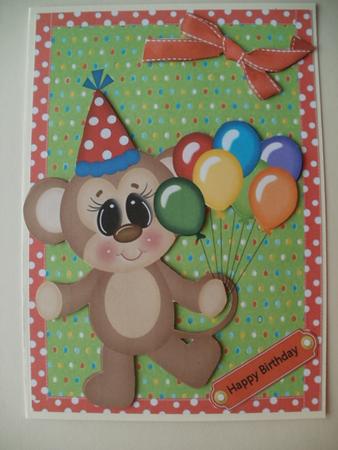 Lovely Monkey Ready for the Party by Wendy Smith