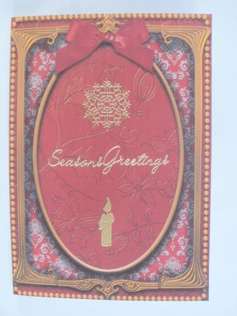 Elegant Tree Plain 7x5inch Folded Card by Wendy Smith