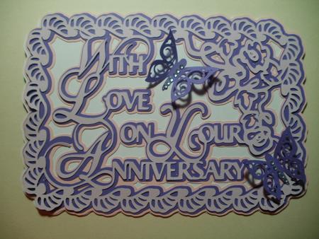 With Love On Your Anniversary Card. by Wendy Smith