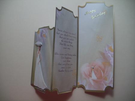 Art Decor Floral Lady and Poem Tri-fold by Wendy Smith