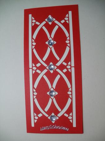 Dl Floral Pillar Card Cutting File - & by Wendy Smith