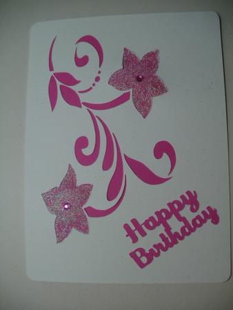 Spray Of Flowers Card Cutting File by Wendy Smith