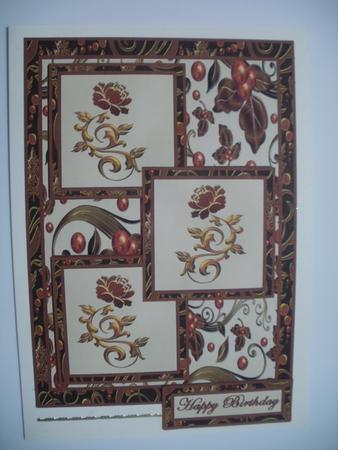 Three Squares - Autumn Gold by Wendy Smith