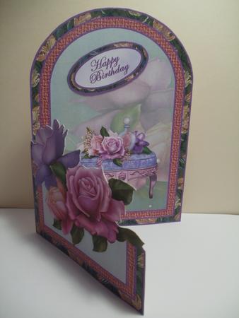 Belle Epoque Roses Cutaway Card by Wendy Smith