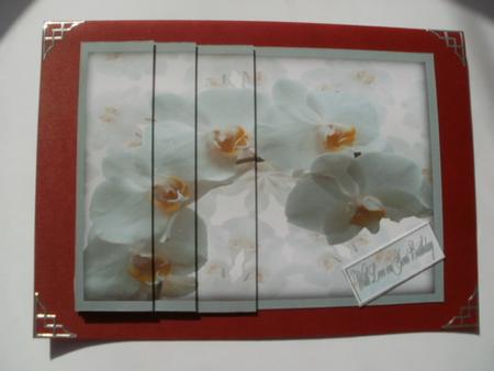 Side Stacker White Orcid by Wendy Smith