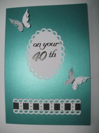 135 Scalloped Edges & Butterfly Card by Wendy Smith