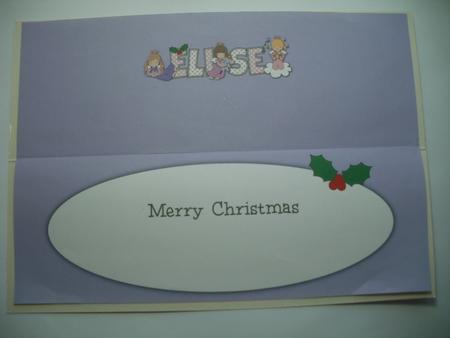 Christmas Angels Elise Large Dl Insert by Wendy Smith
